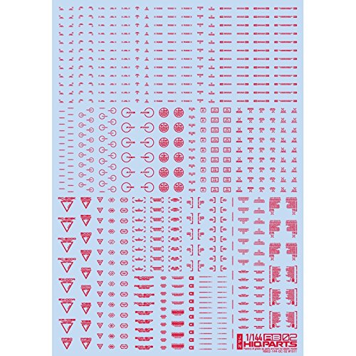 HIQPARTS - 1/144 Rb02 Caution Decal One Color Red