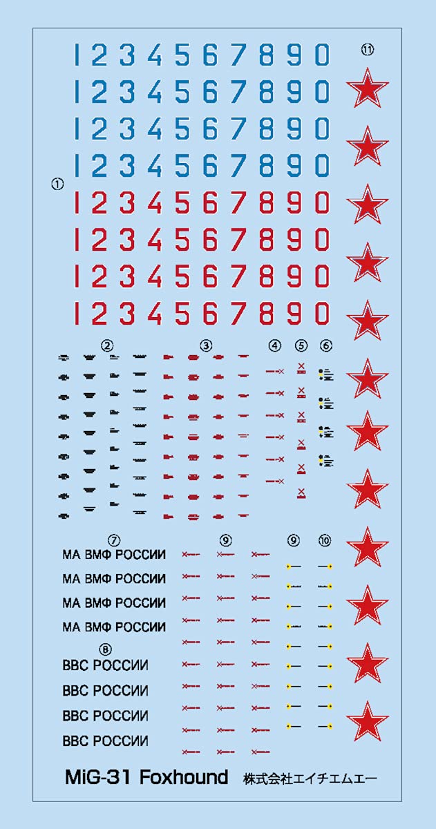 Hma 1/144 Japan Mig-31 Foxhound Plastic Model Kit