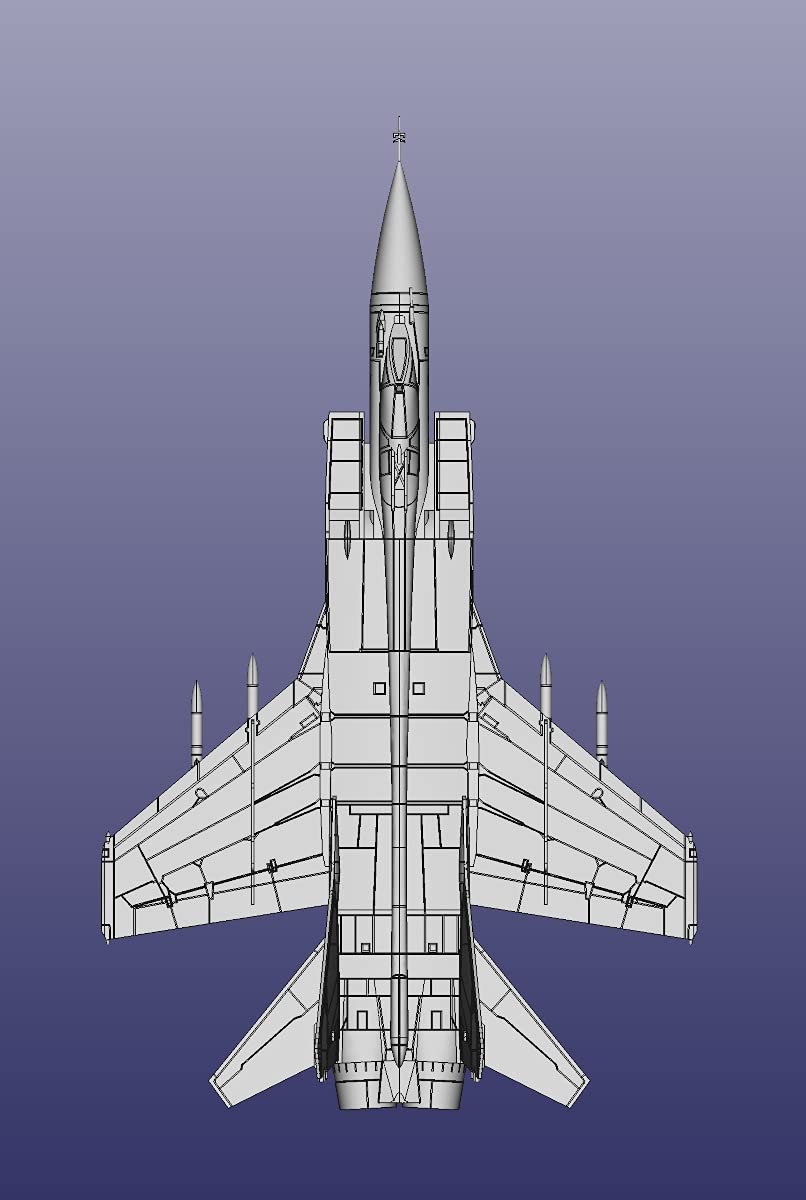 Hma 1/144 Japan Mig-31 Foxhound Plastic Model Kit