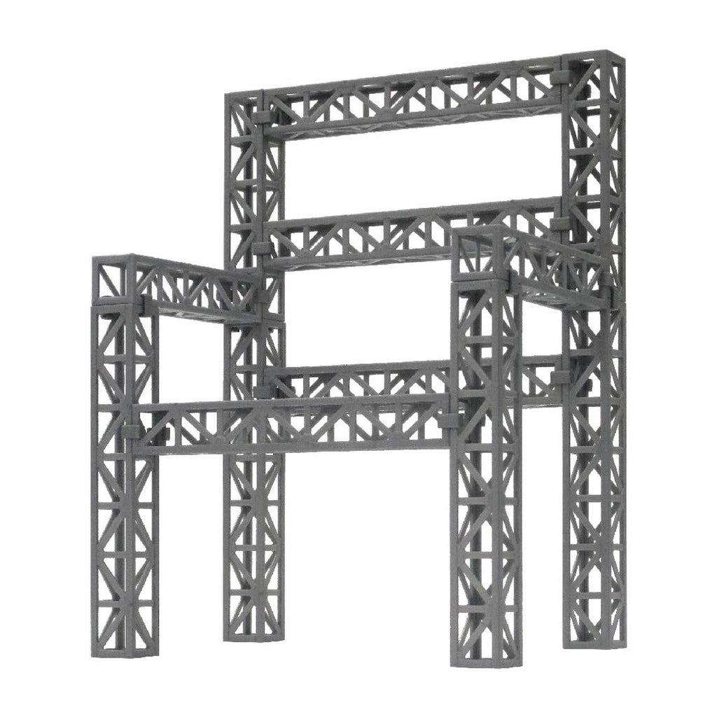 HOBBY BASE Ppc-K39Sv Steel Truss Set Silver Plastic Model