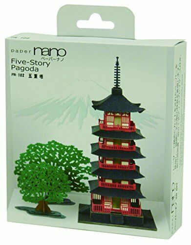 Kawada Pn102 Papernano Five Storied Pagoda Paper Craft Model