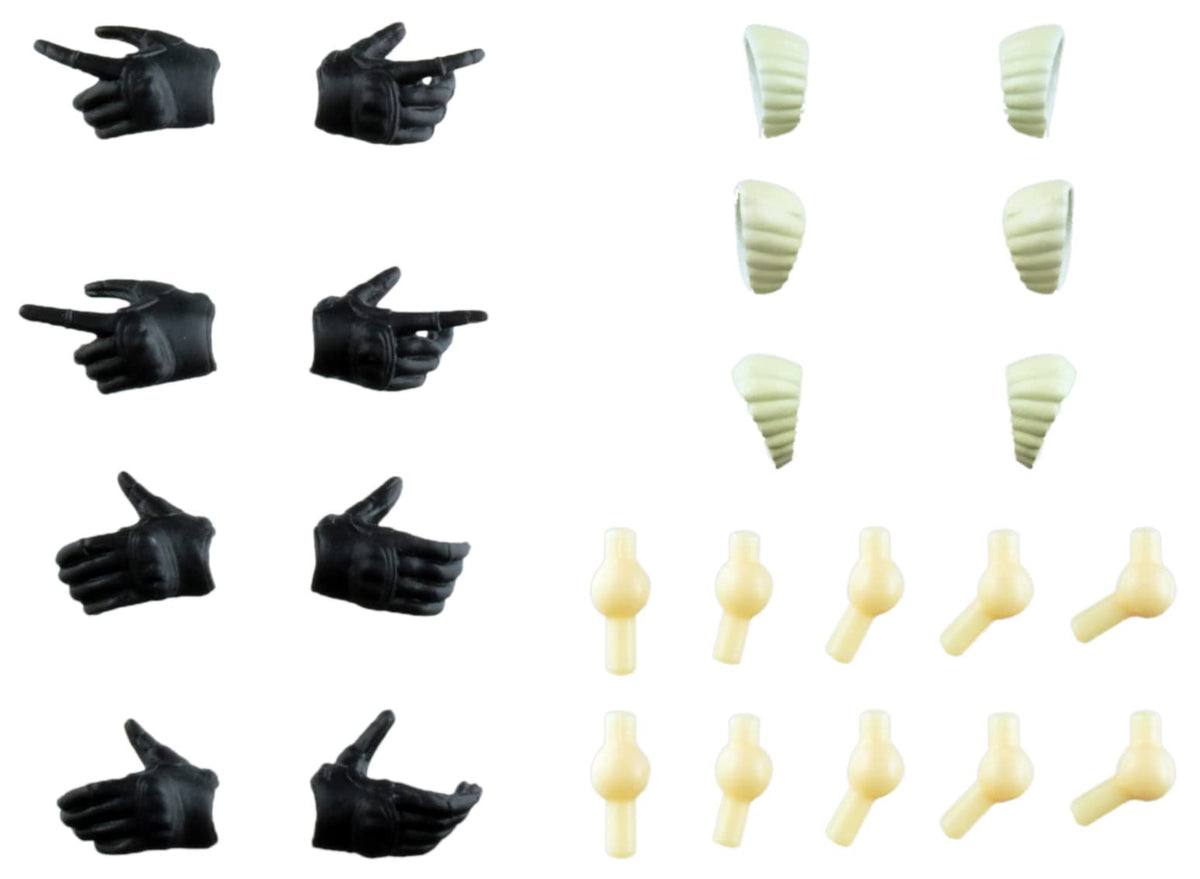 TOMYTEC Military Series 1/12 Little Armory Laop08 Sousai Shojo Teien Tactical Glove Black Plastic Model