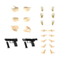 Tomytec Little Armory Laop16 Sosai Shoujo Teien Gun Handle 2 Handgun Set Japan Plastic Model Parts