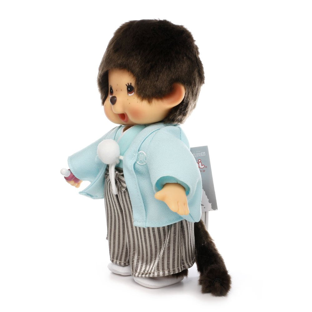 Sekiguchi Monchhichi Boy Stuffed Toy in Crested Hakama Approx 20Cm Height - Model 256327