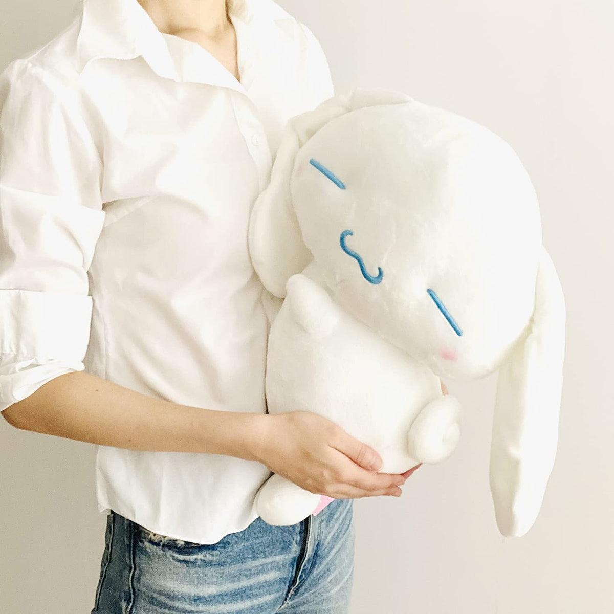 Moripilo Cinnamoroll Dakimakura White Co-Sleeping Pillow Approx. 40 Cm Sanrio