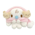 Nakajima Sanrio Plush Toy S Milk Wearing Earmuffs