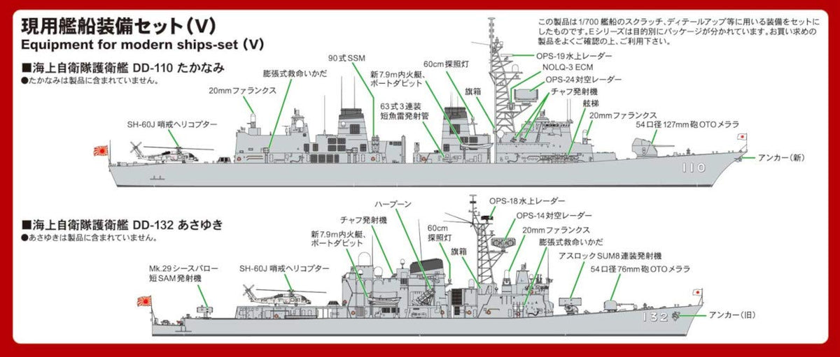 PIT-ROAD Skywave E-01 Equipment For Modern Ship V 1/700