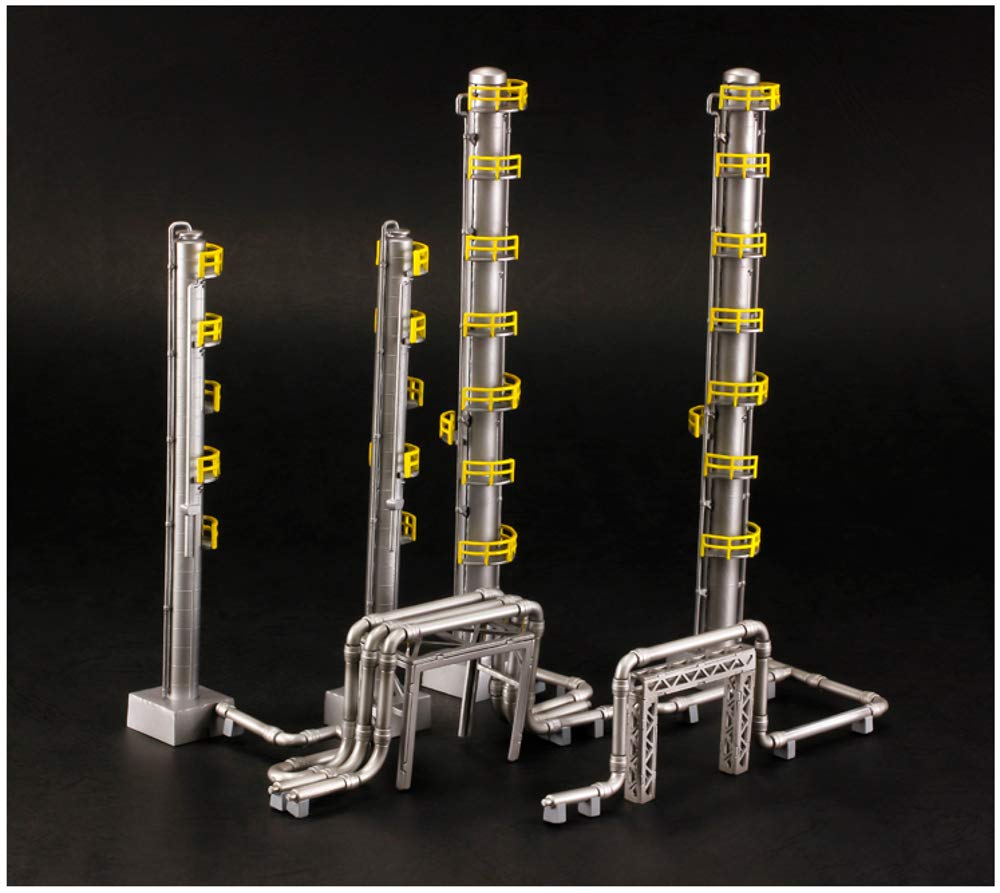 PLUM Plastic Kit Pp080 Industrial Area B Distillation Tower Non-Scale