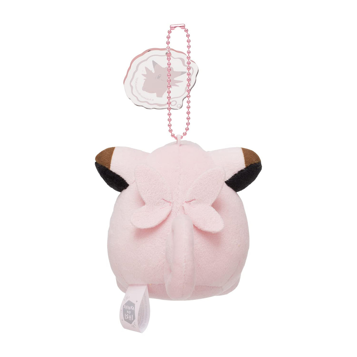 POKEMON CENTER ORIGINAL Plush Mascot Keychain Shinka No Ishi Clefairy & Moon Stone Clefable