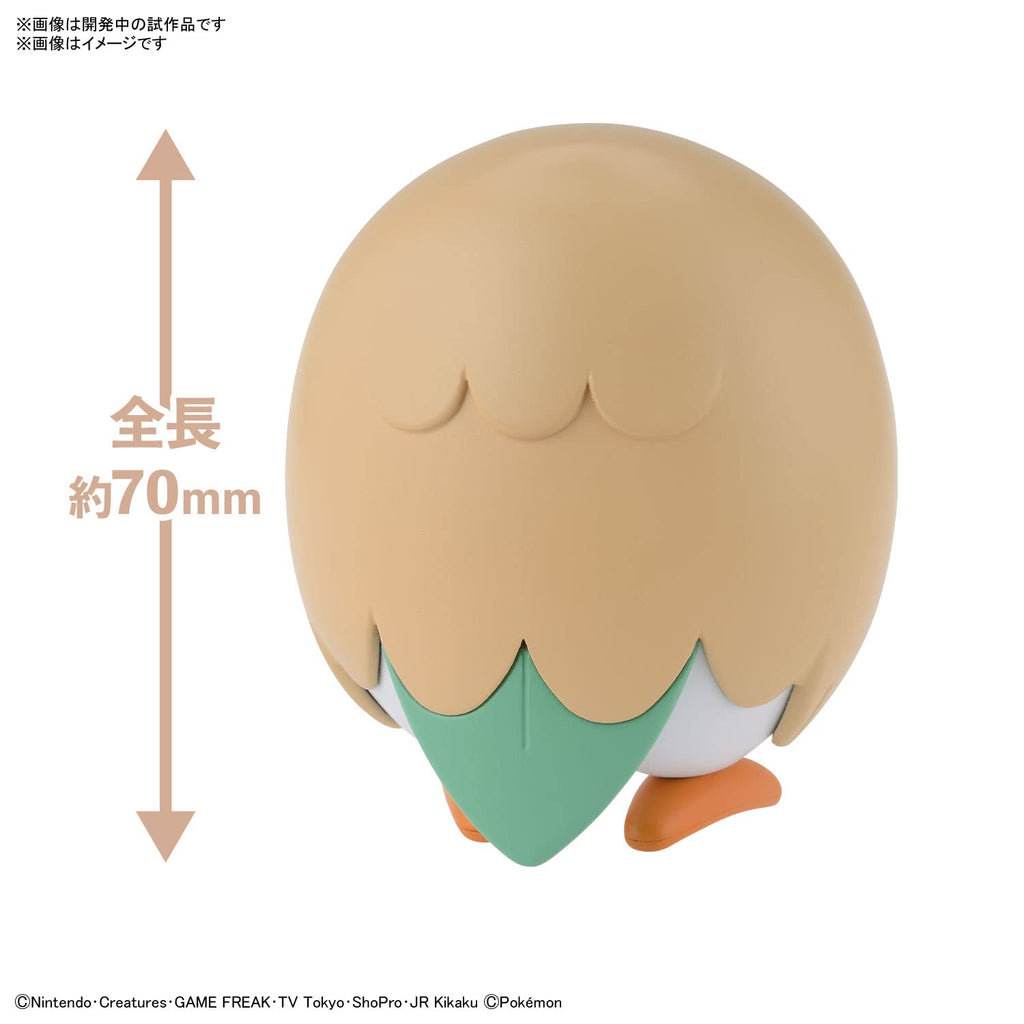 Bandai Spirits Pokemon Plamo Collection Quick!! 10 Rowlet Plastic Model Kit From Japan
