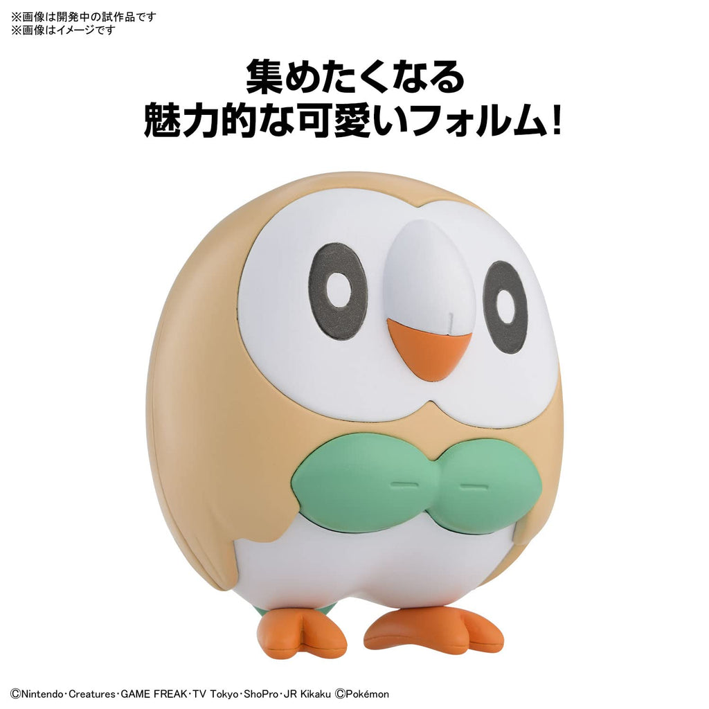 Bandai Spirits Pokemon Plamo Collection Quick!! 10 Rowlet Plastic Model Kit From Japan