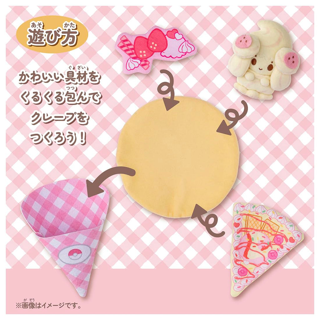 Takara Tomy Pokemon Kuru Kuru Crepe Plush Toy Mawhip Collectible