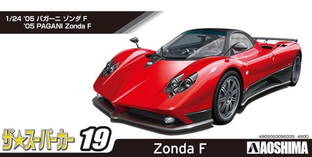 AOSHIMA  The Super Car No.19 1/24 Pagani Zonda F Plastic Model