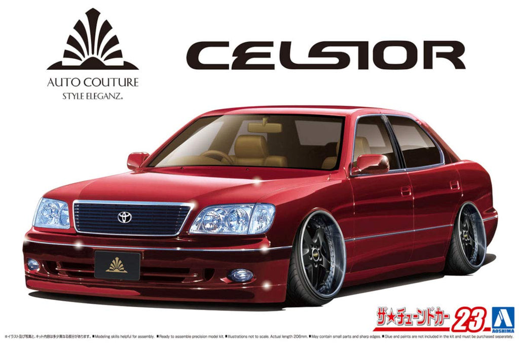 AOSHIMA  The Tuned Car 1/24 Auto Couture Ucf21 Celsior 97  Toyota Plastic Model