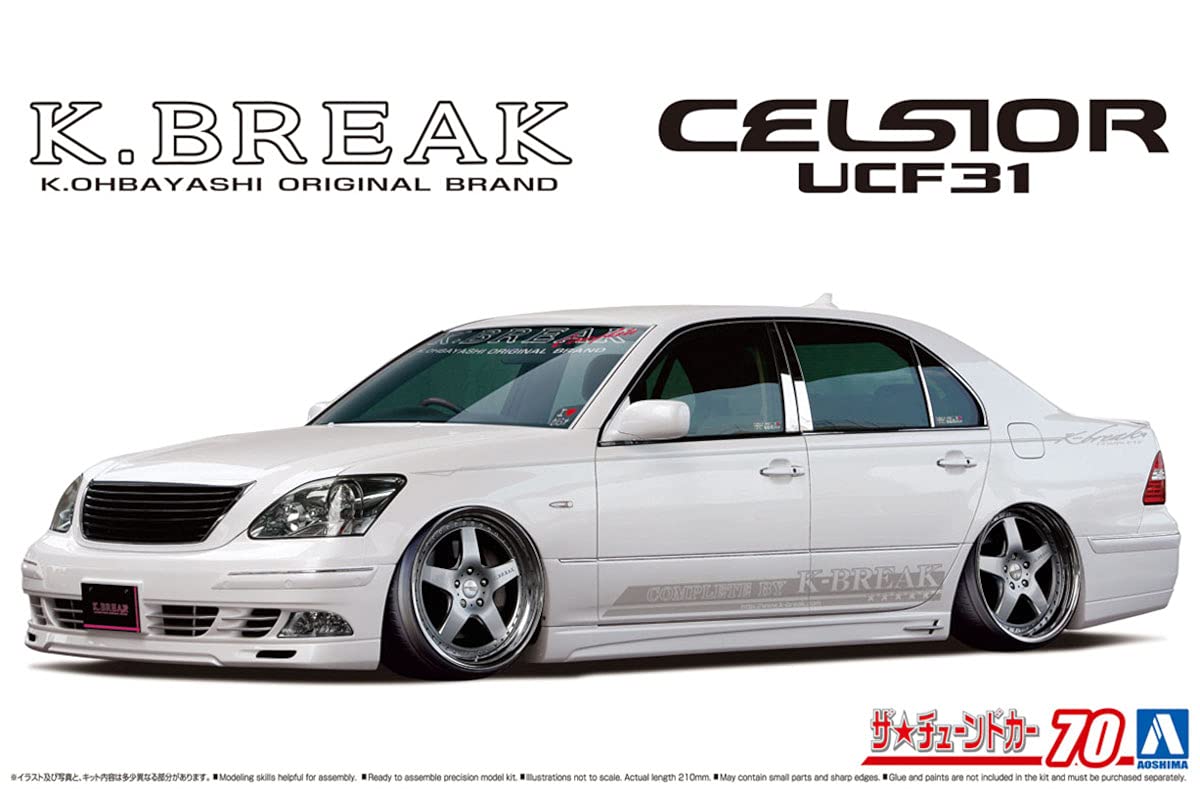 AOSHIMA The Tuned Car 1/24 K-Break Ucf31 Celsior '03 Toyota Plastic Model