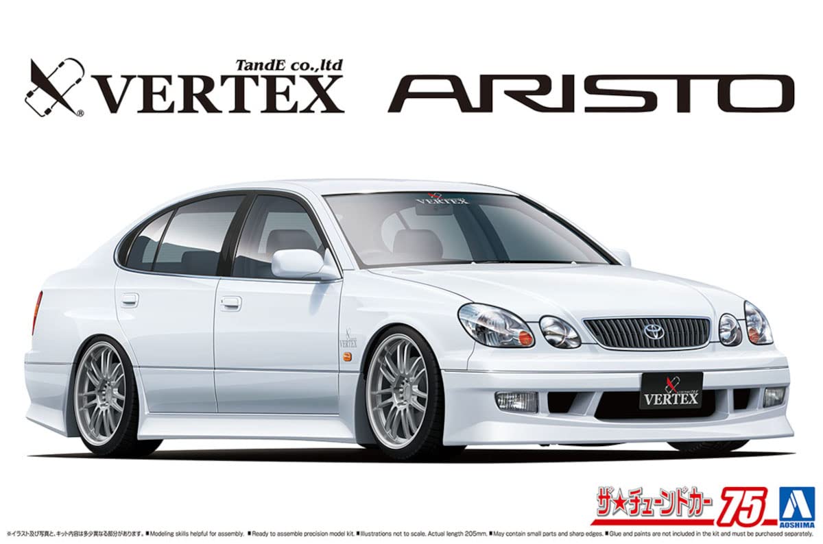 AOSHIMA The Tuned Car 1/24 Toyota Vertex Jzs161 Aristo '00 Plastic Model