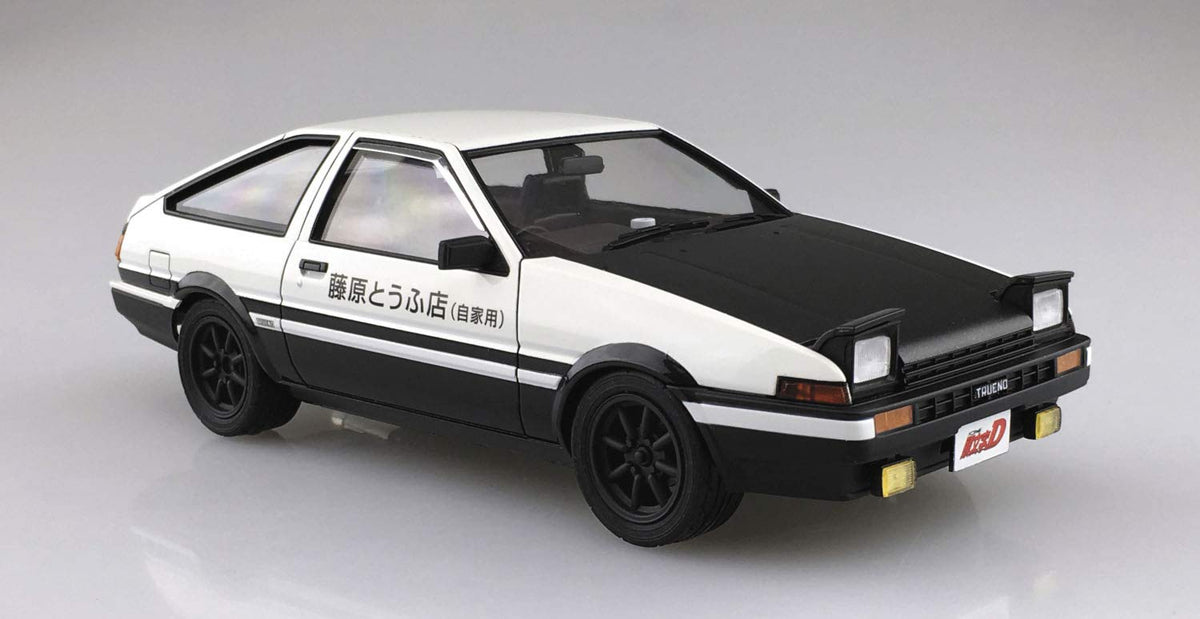AOSHIMA Initial D 1/24 Takumi Fujiwara Ae86 Trueno Project D Version Plastic Model