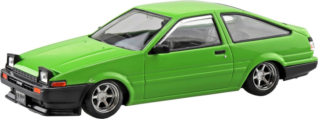 Aoshima Rakupla Snap Kit Toyota Sprinter Trueno Custom Green Model Car