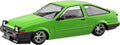 Aoshima Rakupla Snap Kit Toyota Sprinter Trueno Custom Green Model Car