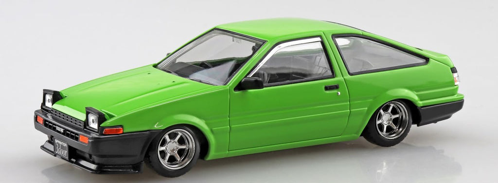 Aoshima Rakupla Snap Kit Toyota Sprinter Trueno Custom Green Model Car