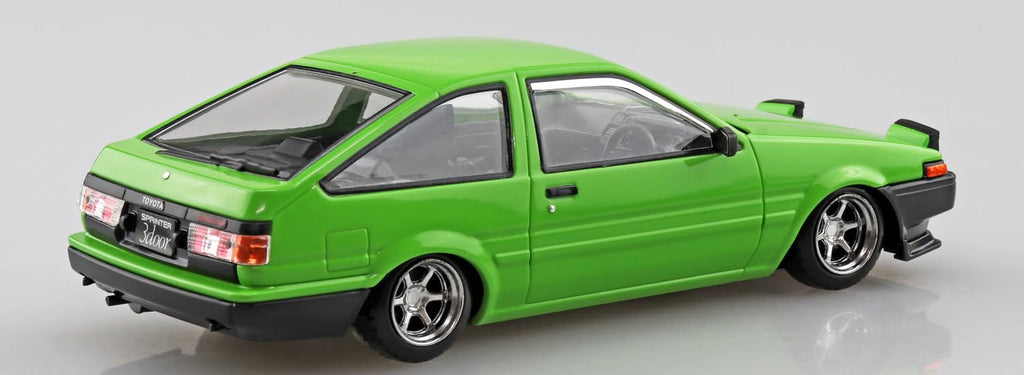 Aoshima Rakupla Snap Kit Toyota Sprinter Trueno Custom Green Model Car
