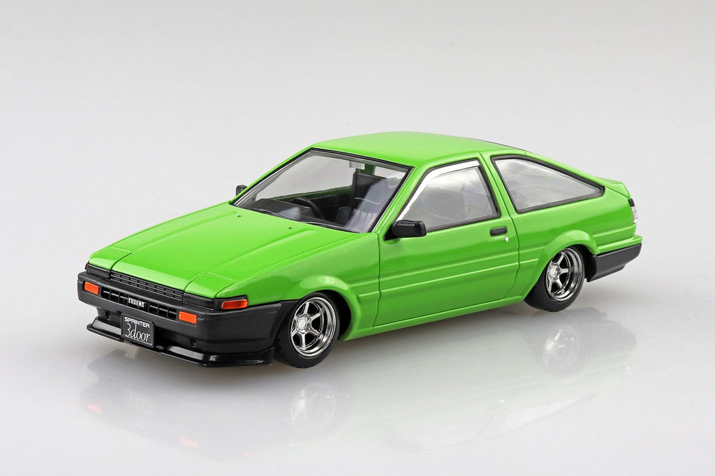 Aoshima Rakupla Snap Kit Toyota Sprinter Trueno Custom Green Model Car