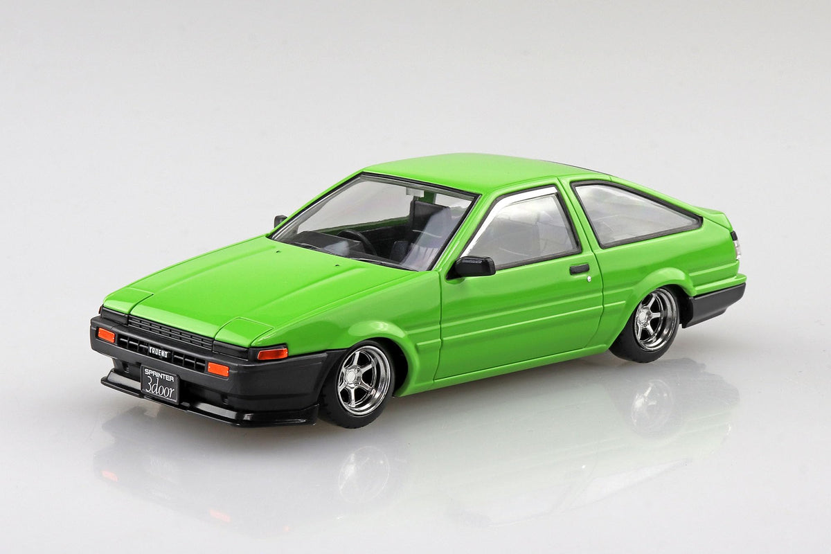 Aoshima Rakupla Snap Kit Toyota Sprinter Trueno Custom Green Model Car