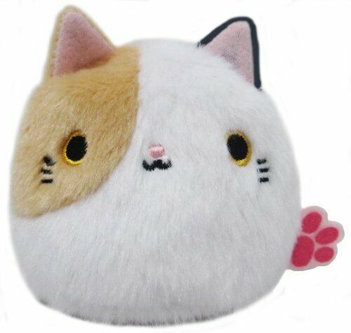 Sanei Boueki Neko Dango Cat Dumpling Calico Cat Plush Toy Height 6cm