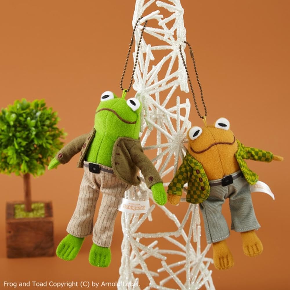 Sekiguchi Frog and Toad Mascot Plush Toy 15cm with Detailed Design