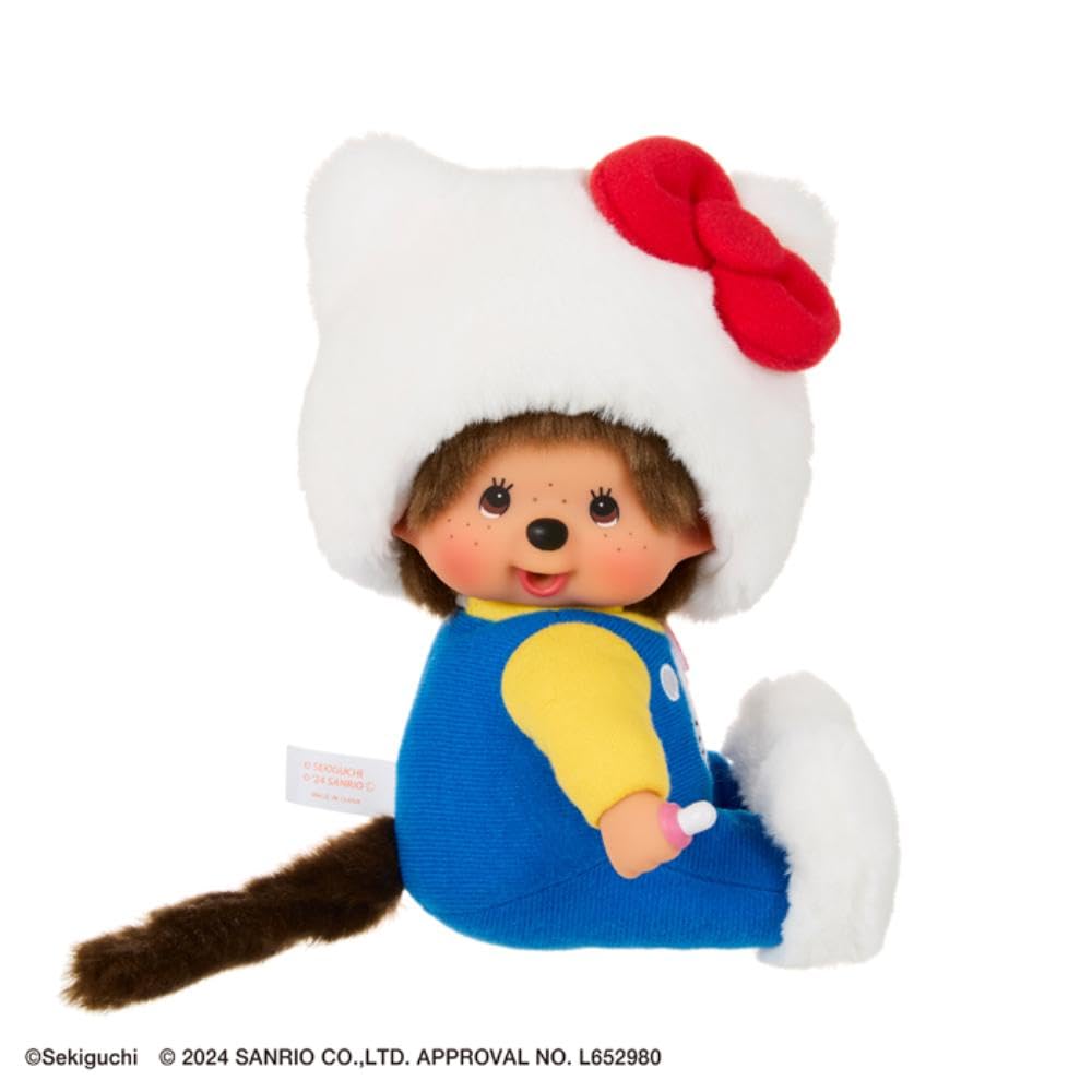 Sekiguchi Monchhichi Hello Kitty S Size Plush Doll Japan Official Toy