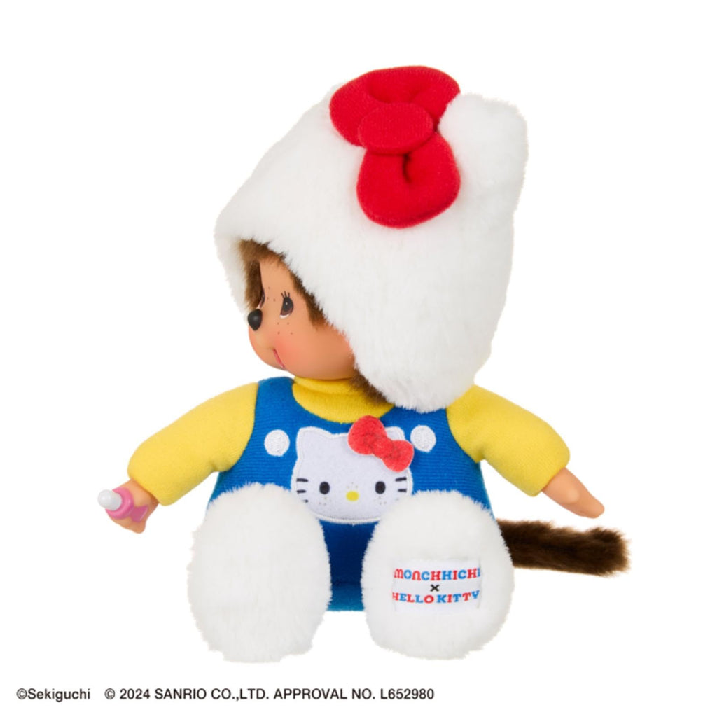 Sekiguchi Monchhichi Hello Kitty S Size Plush Doll Japan Official Toy