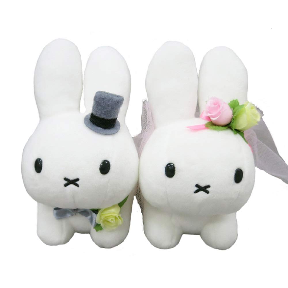 Sekiguchi Bruna Wedding Doll Rabbit 15x18x15cm Plush Toy