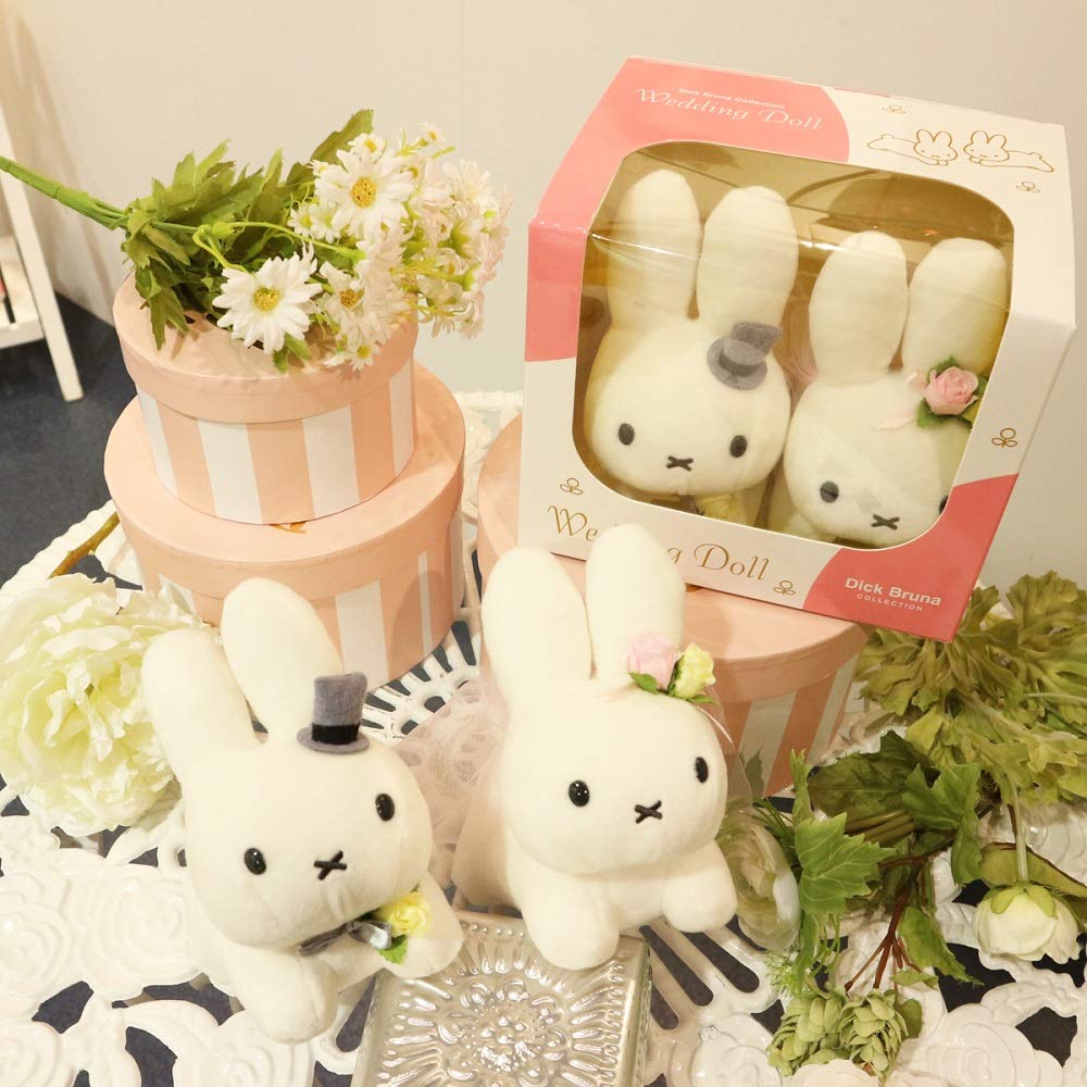 Sekiguchi Bruna Wedding Doll Rabbit 15x18x15cm Plush Toy