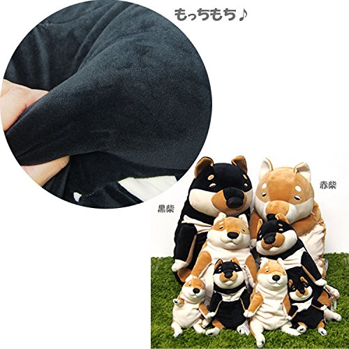 SHINADA Global Plush Doll Mochi Inu Kuro Black Shiba Inu Size S Tjn