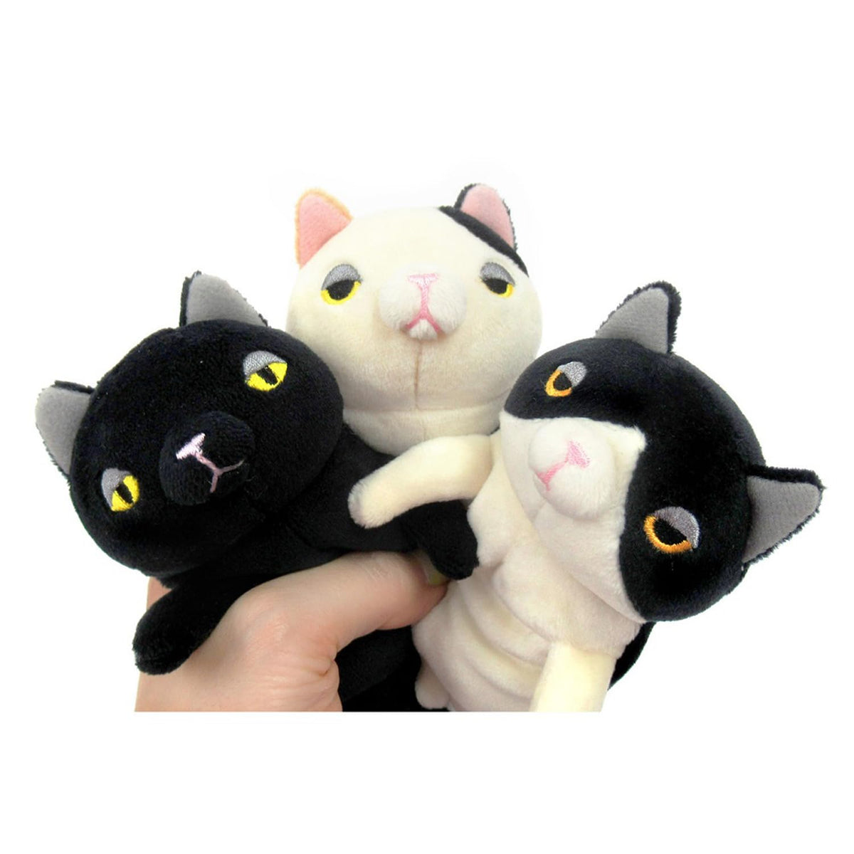 Shinada Global Mochi Neko Hachiware Mini Gray Plush Cat 7x5x14 cm - Mone-0088Hg