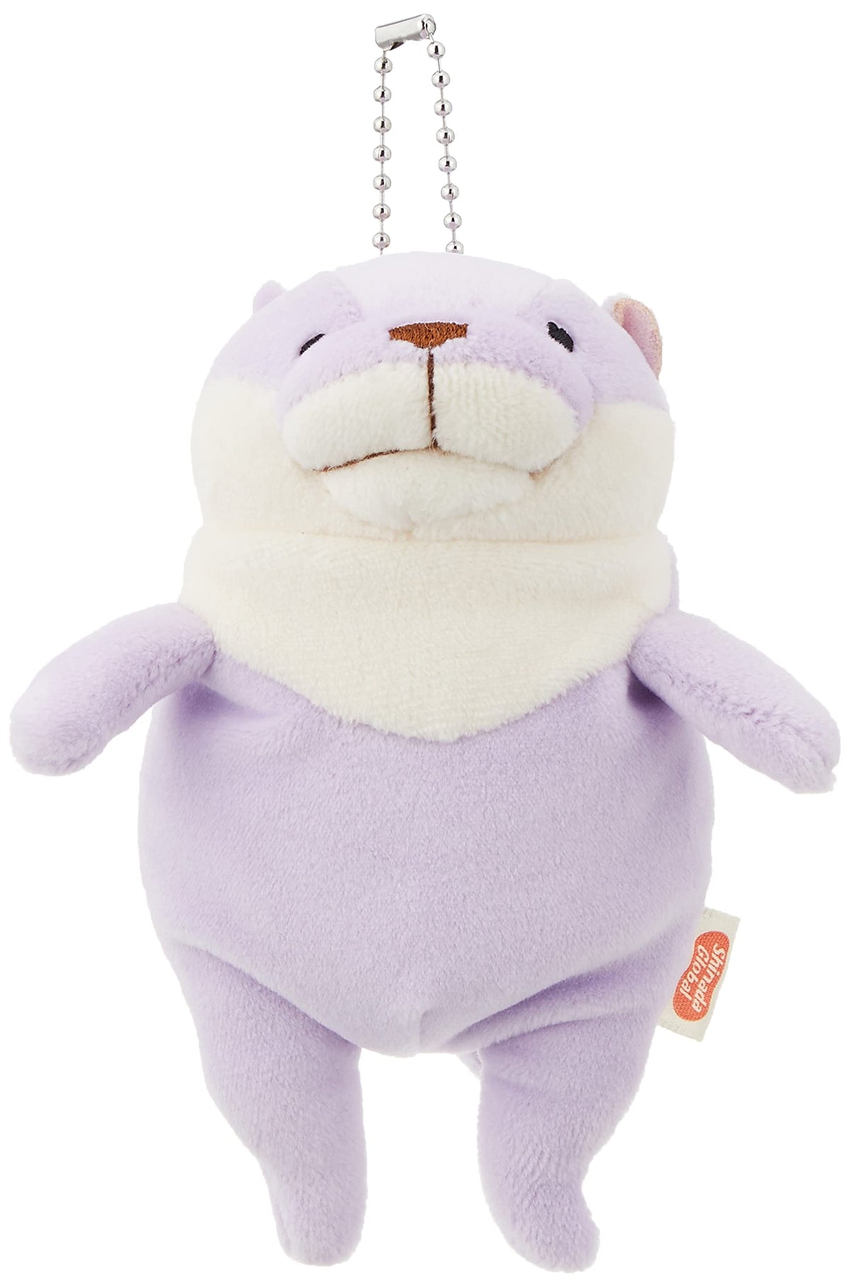 Shinada Global Mochi Series Mini Otter Plush Toy Lavender 7x5x14cm