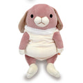 Shinada Global Large Mochi Rabbit Lop Ear Pink Stuffed Animal 22x22x30 cm Mous-0350Rpk