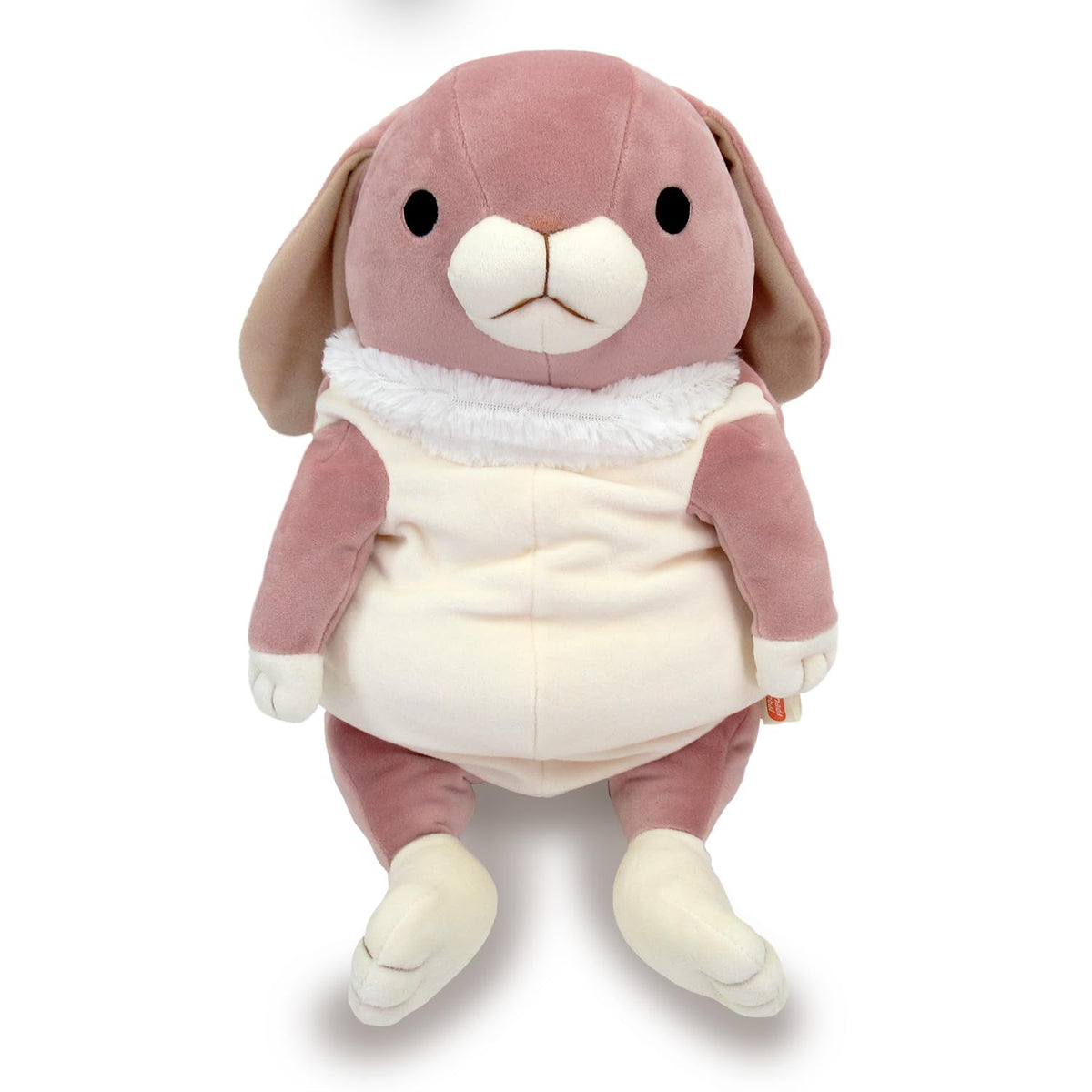 Shinada Global Large Mochi Rabbit Lop Ear Pink Stuffed Animal 22x22x30 cm Mous-0350Rpk