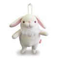 Shinada Global Mochi Series Mini White Lop Ear Rabbit Plush 7x5x14cm Mous-0088Rwh