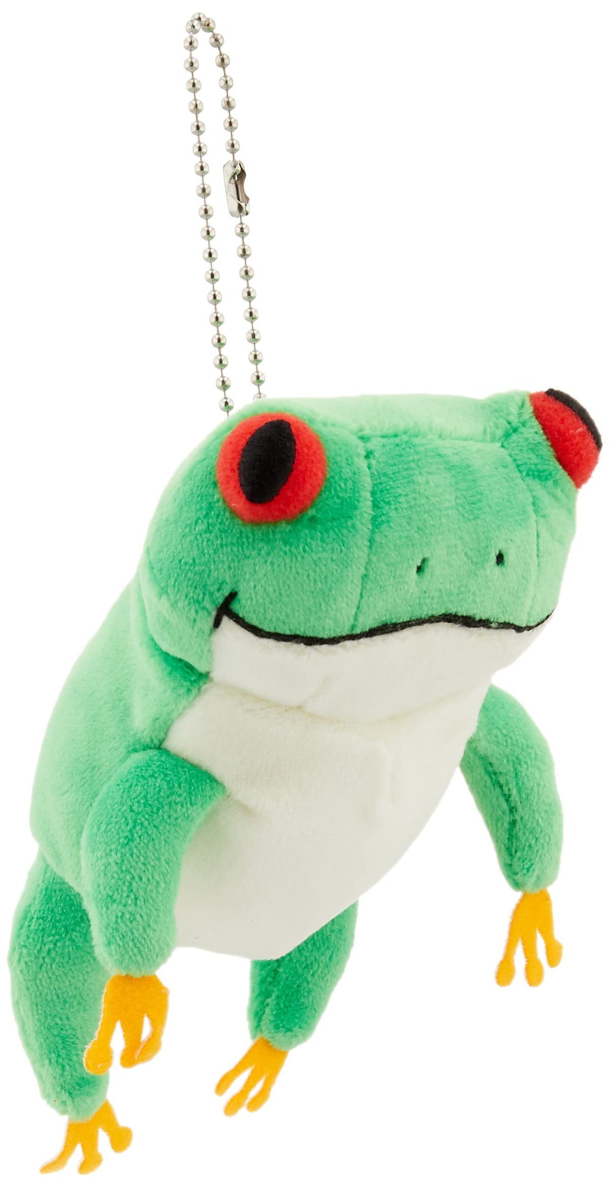 Shinada Global Mochi Series Plush Frog Mochikaeru Green Mini 7x5x14cm Mokr-0088G