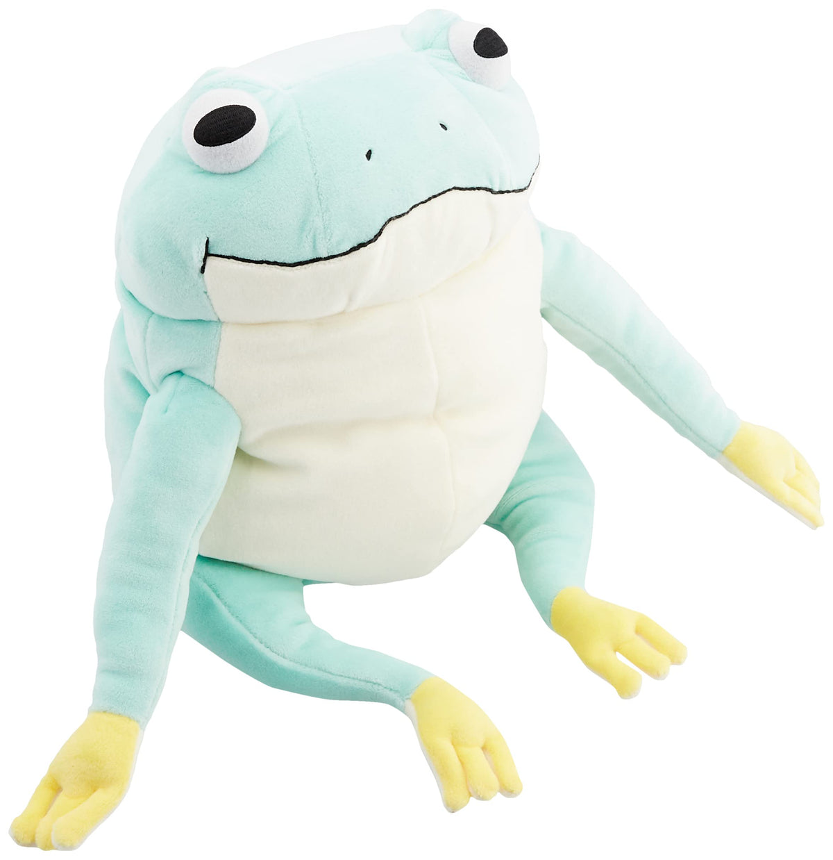 Shinada Global Mochi Series Mochikaeru Mokr-0350Lb 22x22x30cm Light Blue Stuffed Frog