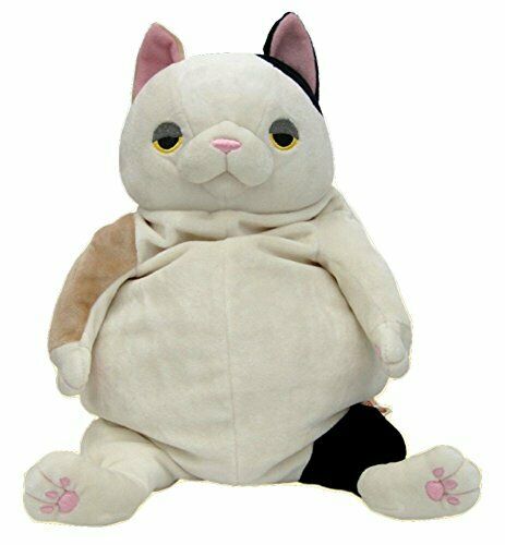 Shinada Global Plush Doll Mochi Neko Cat Mike L Japan