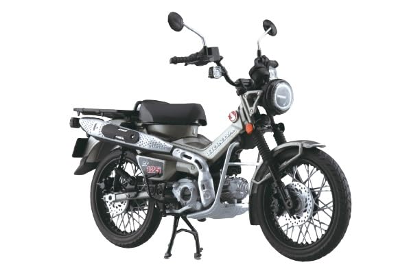 Honda CT125 1/12 Bike Aoshima Matte Armored Silver Metallic