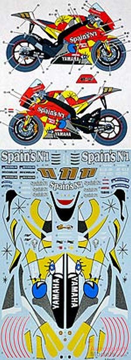 Studio27 1/12 Yamaha Yzr-M1 Tech3 #5 2005 Japanese Yamaha Motorbike Model Decal