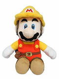Super Mario Maker 2 Builder Mario Plush Doll Stuffed Toy Size S
