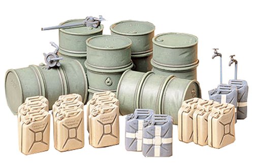 Tamiya 1/35 German Fuel Drum Set Model Kit