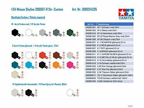 Tamiya 1/24 Nissan Skyline 2000gt-r Street Custom Plastic Model Kit