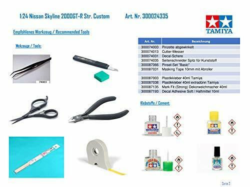 Tamiya 1/24 Nissan Skyline 2000gt-r Street Custom Plastic Model Kit