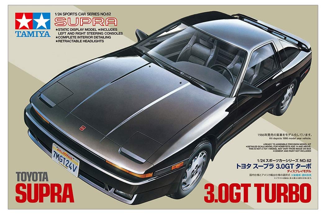 TAMIYA 24062 Toyota Supra 3.0Gt Turbo 1/24 Scale Kit