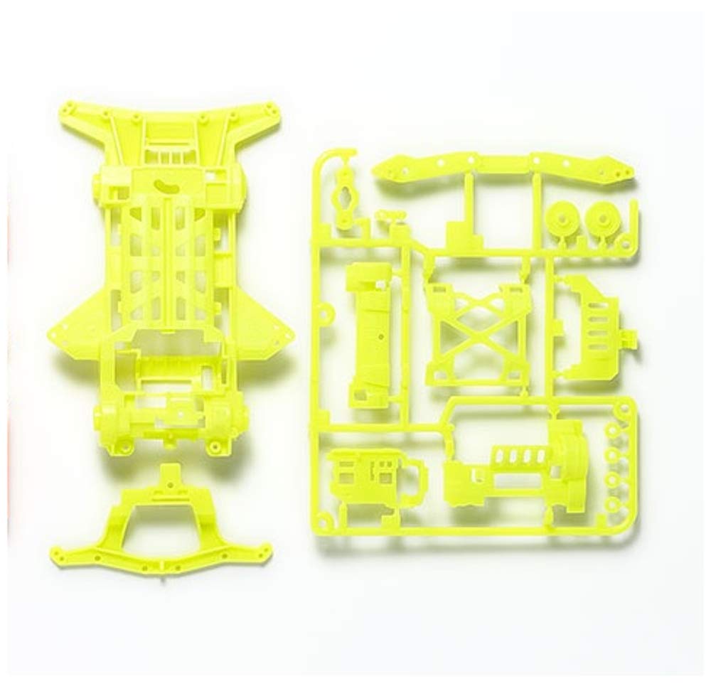 TAMIYA 95479 Mini 4Wd Super Xx Fluorescent-Color Chassis Set Orange/Yellow